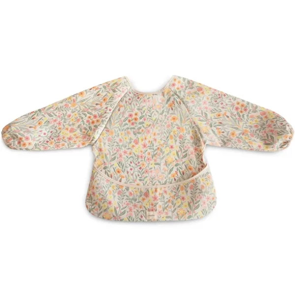 Mushie hagesmæk med ærmer - Pastel Blooms - Mushie