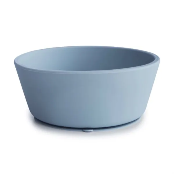 Mushie silikoneskål Powder Blue - Mushie