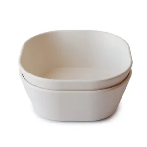 Mushie skål Ivory 2-pak - Mushie