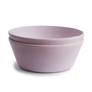 Mushie skål Soft Lilac 2-pak - Mushie