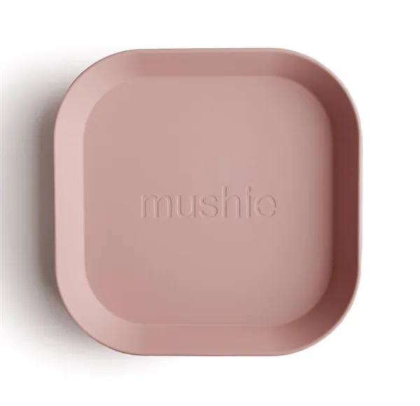 Mushie tallerken Blush 2-pak - Mushie