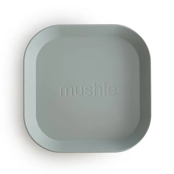 Mushie tallerken Sage 2-pak - Mushie