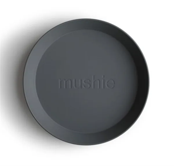 Mushie tallerken Smoke 2-pak - Mushie