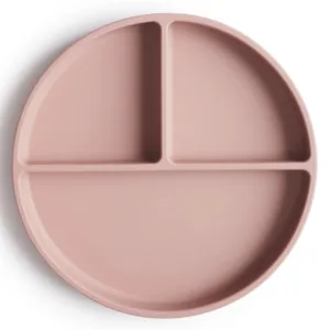 Mushie tallerken med sugekop - Blush - Mushie