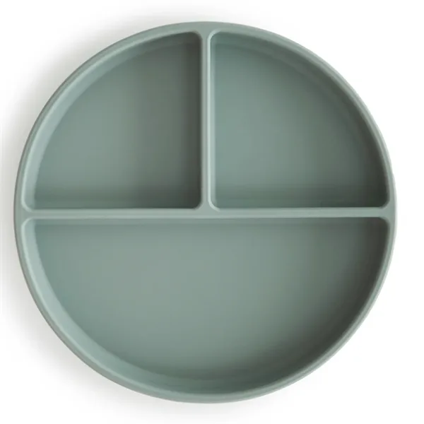 Mushie tallerken med sugekop - Cambridge Blue - Mushie