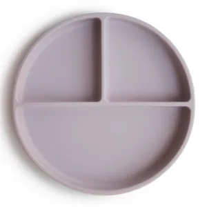 Mushie tallerken med sugekop - Soft Lilac - Mushie