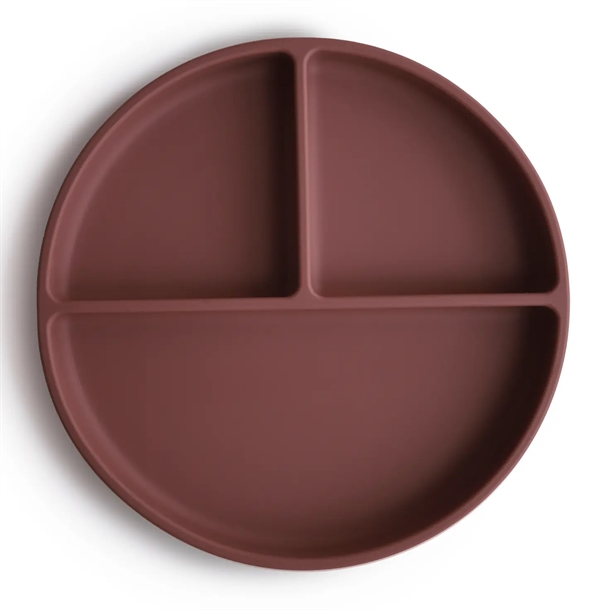 Mushie tallerken med sugekop Woodchuck - Mushie