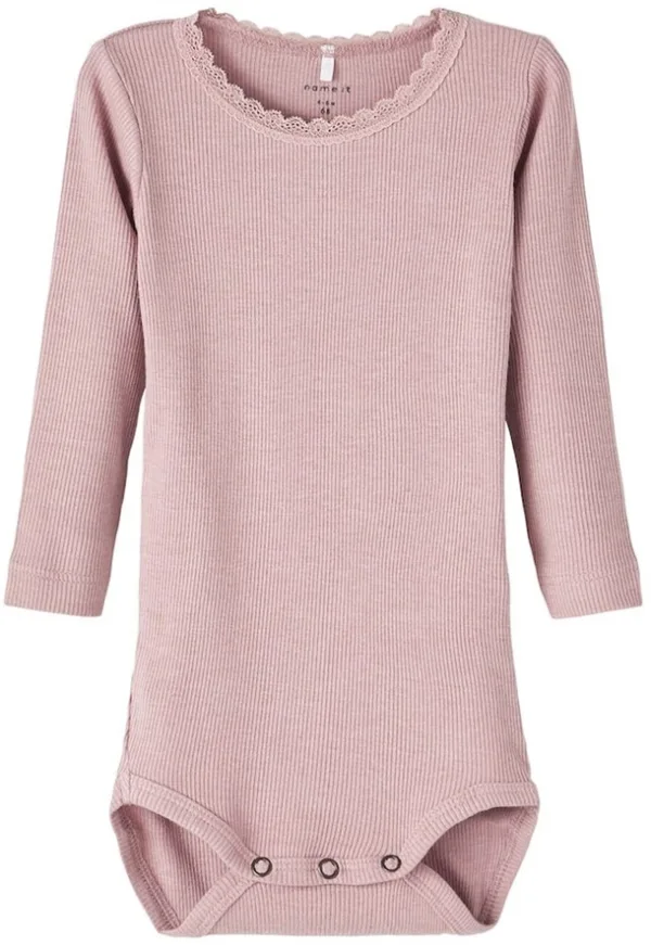Name It Body Rib Kab Deauville Mauve Melange - Name It