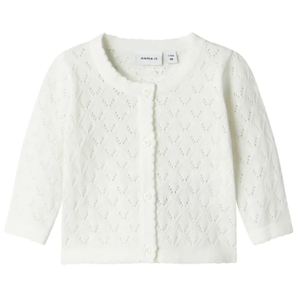 Name It Cardigan - NbfDesina - Cloud Dancer - Name It