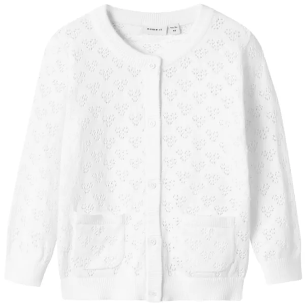 Name It Cardigan - NmfFelotte - Bright White - Name It