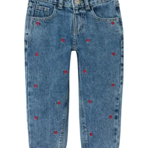 Name It Jeans Bella - Hjerter - Medium Blue Denim - Name It