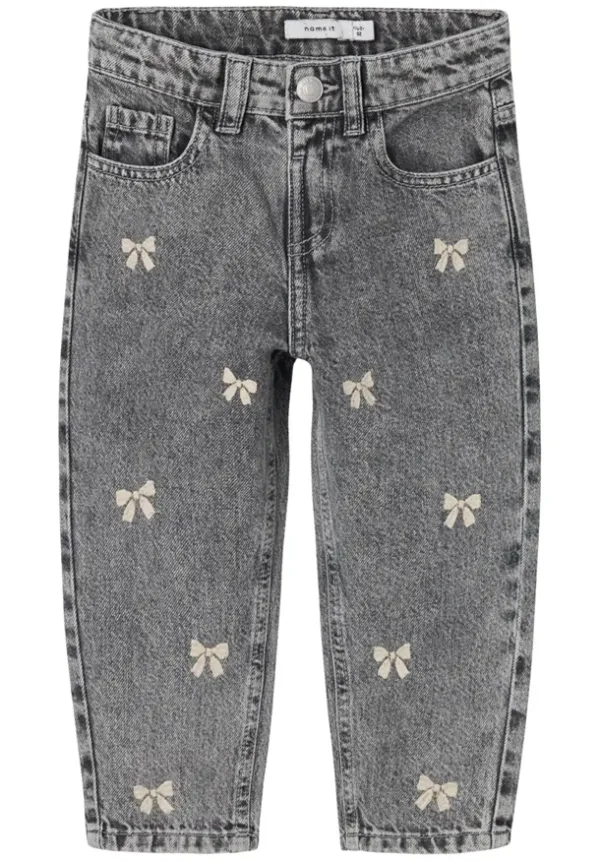Name It Jeans Bella - Sløjfer - Medium Grey Denim - Name It