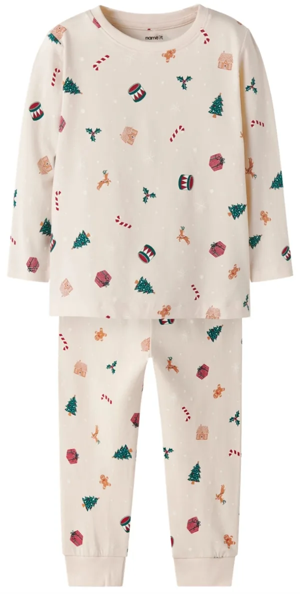 Name It Julenattøj - Vismas - Whitecap Gray Xmas AOP - Name It
