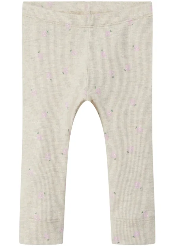 Name It Leggings Dabua - Jordbær - Peyote Melange - Baby - Name It