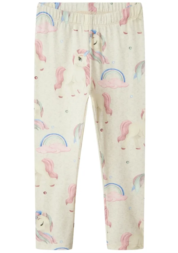 Name It Leggings - NmfDarlinga - Peyote Melange - Enhjørninger - Name It