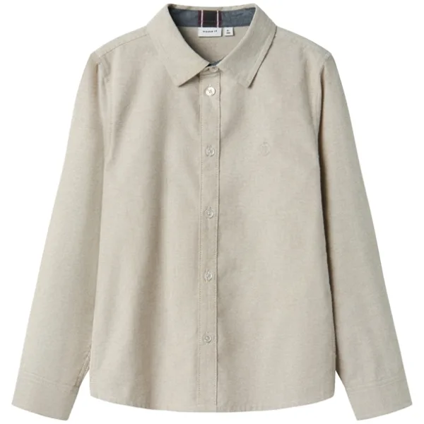 Name It Skjorte Newsa Pure Cashmere - Beige - Name It