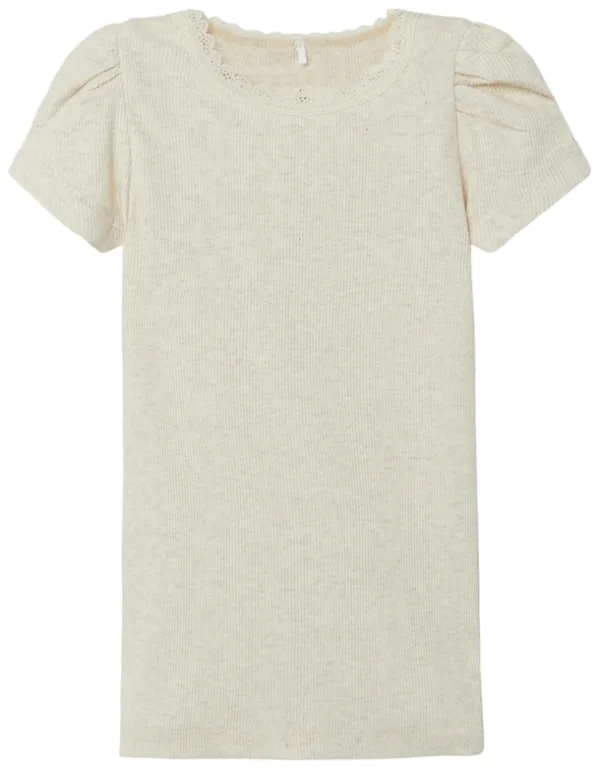 Name It T-shirt - Kab - Rib - Peyote Melange - Name It