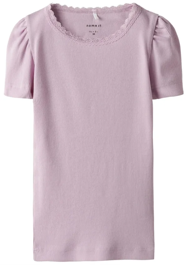 Name It T-shirt - Kab - Rib - Winsome Orchid - Name It