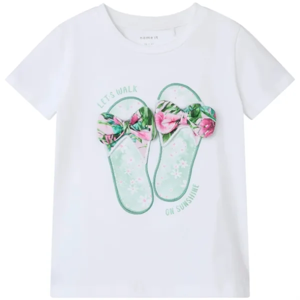 Name It T-shirt - NmfFiwi - Bright White - Name It