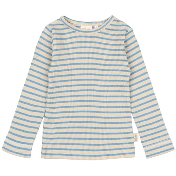 Petit Piao Bluse - Striber - Allure Blue/Dark Off White - Petit Piao