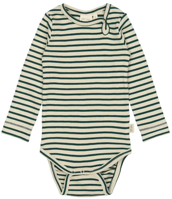 Petit Piao Body - Striber - Dark Sea/off white - Petit Piao