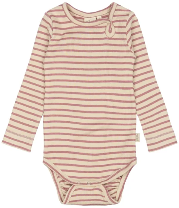 Petit Piao Body - Striber - Nostalgic Rose/off white - Petit Piao