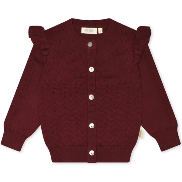 Petit Piao Cardigan Dark Cherry - Petit Piao