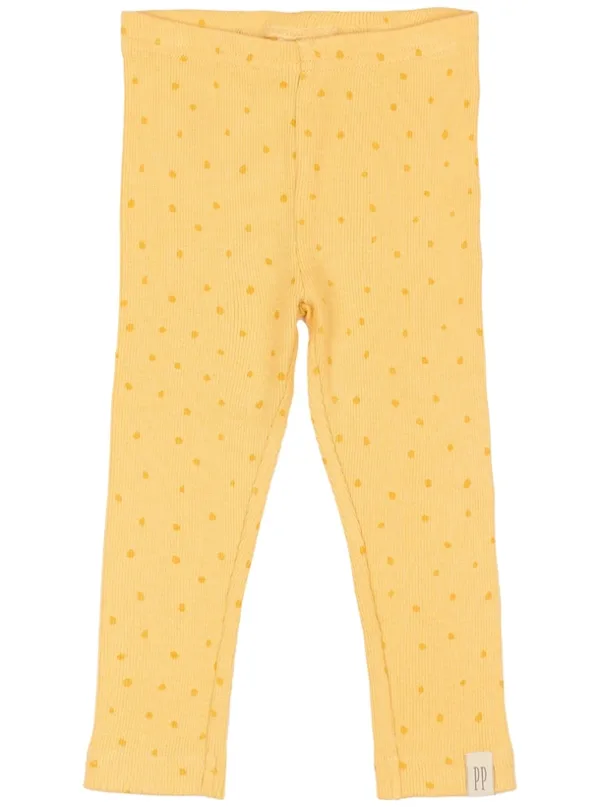 Petit Piao Leggings - Modal Dot - Yellow Sun - Petit Piao