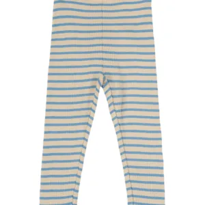 Petit Piao Leggings - Striber - Allure Blue/Dark Off White - Petit Piao