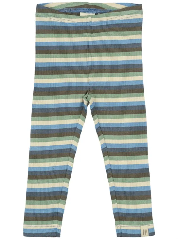 Petit Piao Leggings - Striber - Allure Blue Multi Stripe - Petit Piao