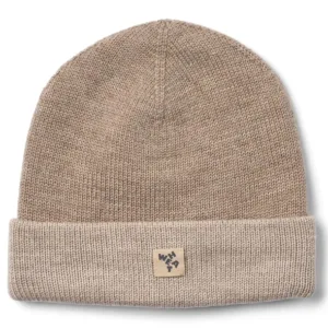 Wheat Hue - Uld - Beanie Omalas - Grey Camel Melange - Wheat