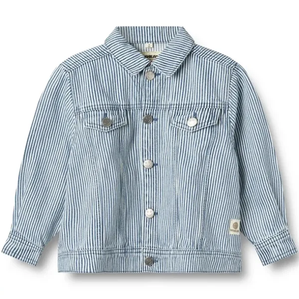 Wheat Jakke Vive Cowboy Denim Ink Stripe - COLLAB WHEAT x PERNILLE TEISBÆK - Wheat