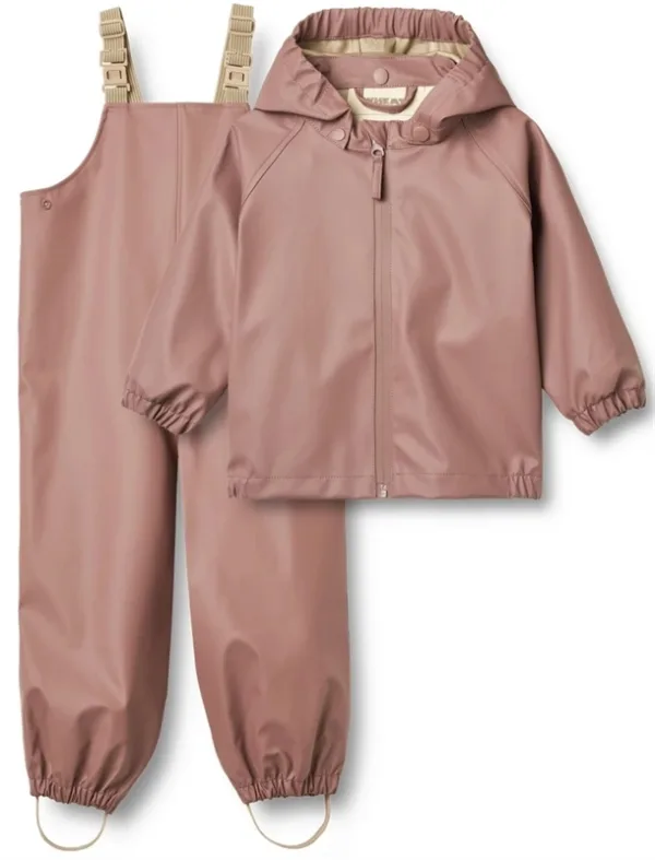 Wheat Regntøj m. Seler - Charlie - Dusty Lilac - Wheat