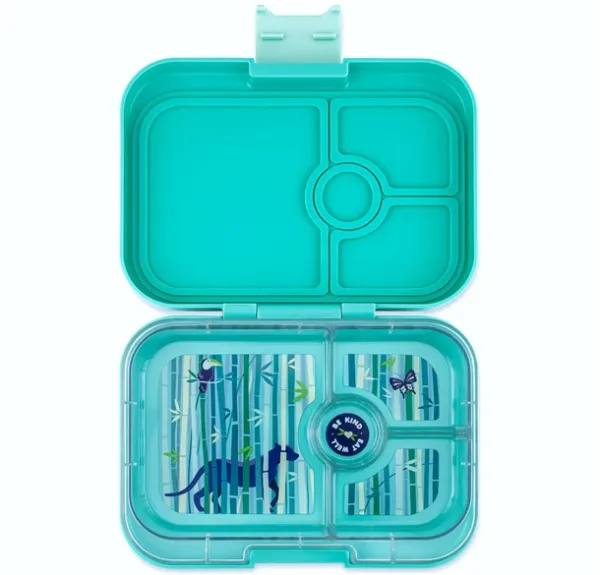 Yumbox Madkasse Bento Panino - 4 rum - Tropical Aqua Panther - Yumbox