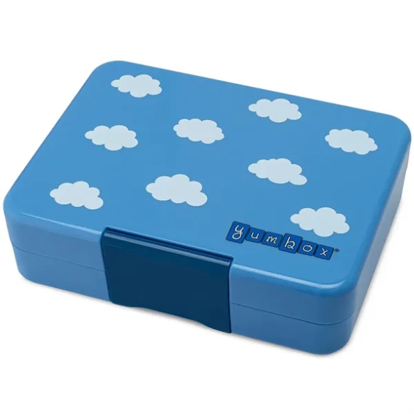 Yumbox Madkasse Snack - 3 rum - Himmelblå - Rainbow - Yumbox