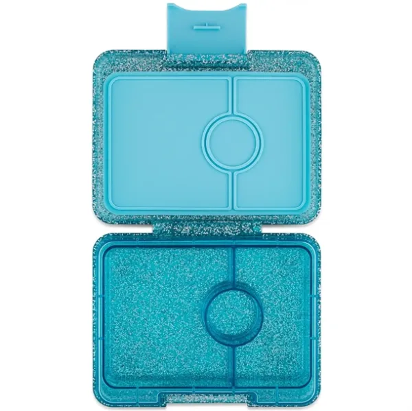 Yumbox Madkasse Snack - 3 rum - Twinkle Teal Glitter - Yumbox
