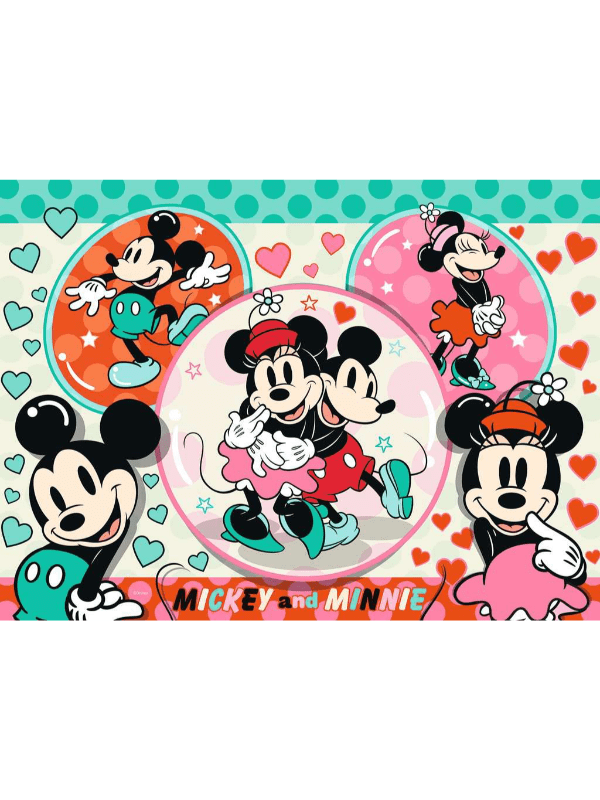 Puslespil, Disney The Dream Couple Mickey & Minnie 150 Brikker - Legekammeraten.dk - Legekammeraten.dk