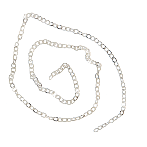 me&my BOX Ankerkæde 50 Cm - Sølvbelagt 925 - Lav Selv Smykker - Legekammeraten.dk - Legekammeraten.dk