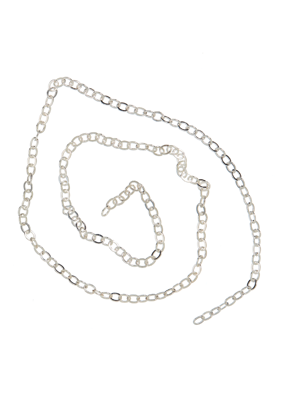 me&my BOX Ankerkæde 50 Cm - Sølvbelagt 925 - Lav Selv Smykker - Legekammeraten.dk - Legekammeraten.dk