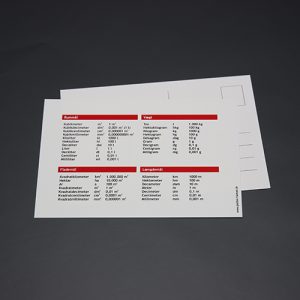 Postkort med mål og vægt - Lærlet