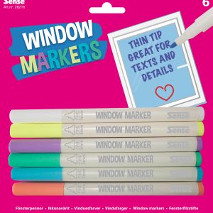 Sense Vindues-tusser 6 stk - Lærlet