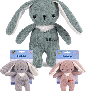 B BEEZ Knitted Kanin 14 cm. - aktivitets legetøj - Legekammeraten.dk - Legekammeraten.dk