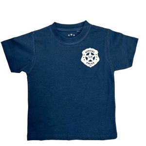 T-Shirt "POLICE" S/S Harbour Blue - T-Shirt - Legekammeraten.dk - UNIQUE TEE