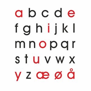 Wallsticker - minuskler - Lærlet