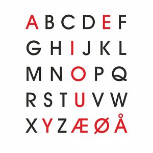 Wallsticker - versaler - Lærlet