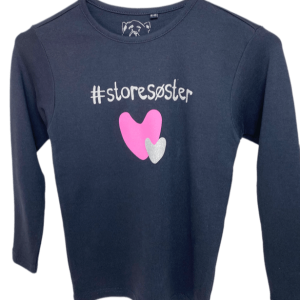 #Storesøster T-Shirt L/S, Dark Navy - Jeg skal være storesøster T-Shirt - Legekammeraten.dk - Legekammeraten.dk
