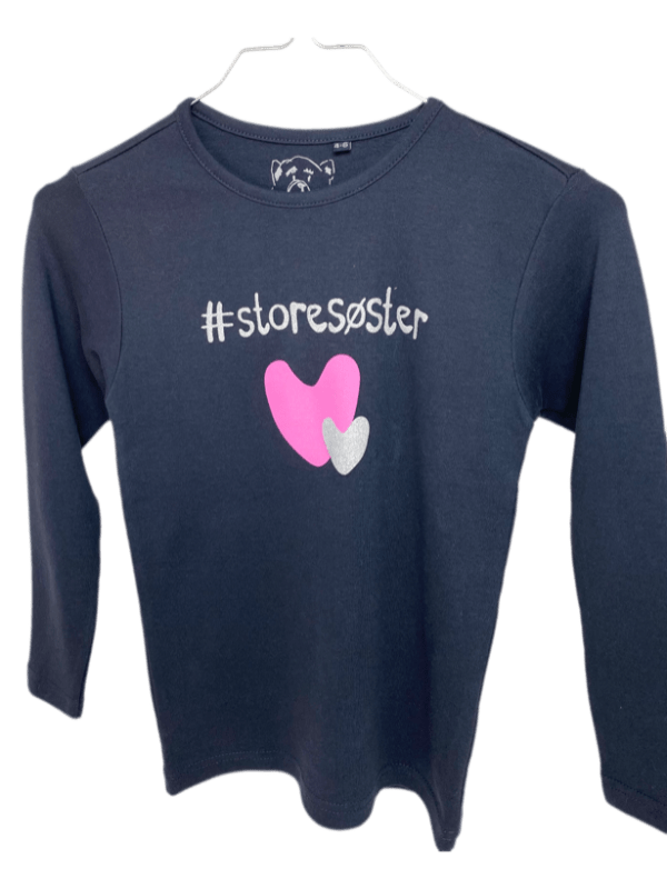 #Storesøster T-Shirt L/S, Dark Navy - Jeg skal være storesøster T-Shirt - Legekammeraten.dk - Legekammeraten.dk