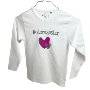 #Storesøster T-Shirt L/S, Hvid - Legekammeraten.dk - Legekammeraten.dk