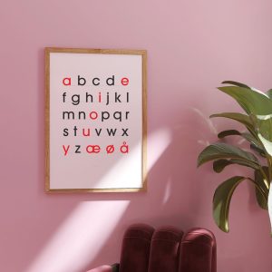 Plakat - store minuskler - Lærlet