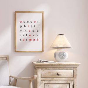 Plakat - små minuskler - Lærlet